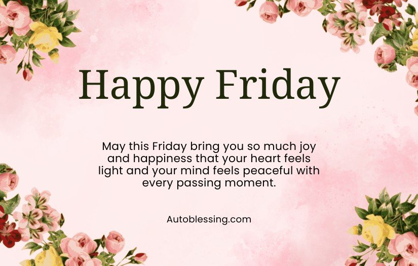Happy Friday Blessings