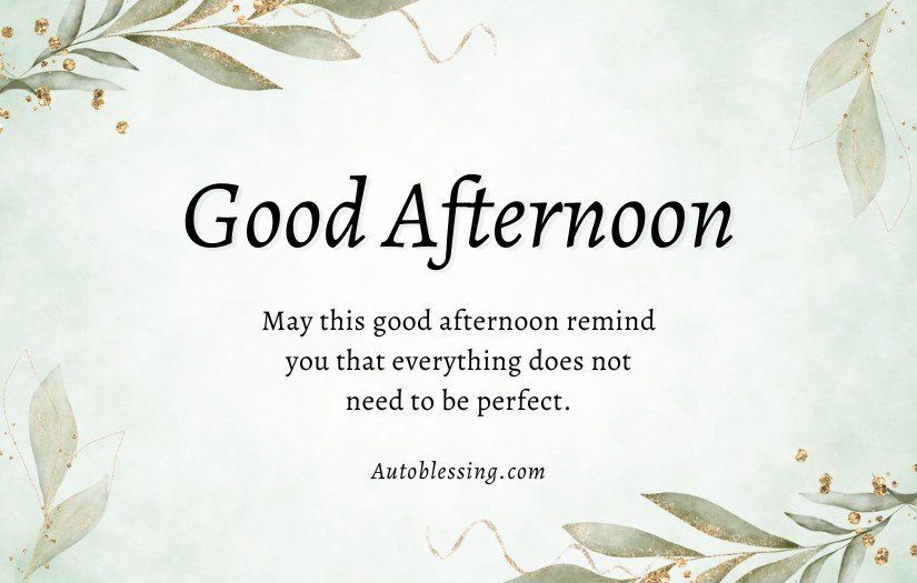 Good Afternoon Blessings and Prayers