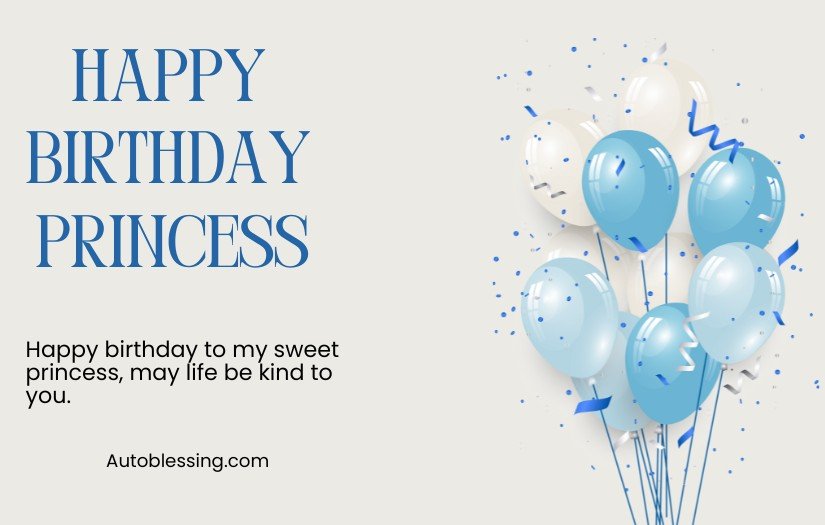 Happy Birthday Princess Wishes for your Niece