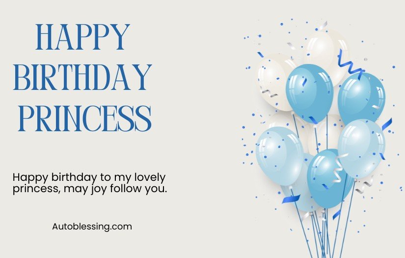 Happy Birthday Princess Wishes for Friend’s Daughter