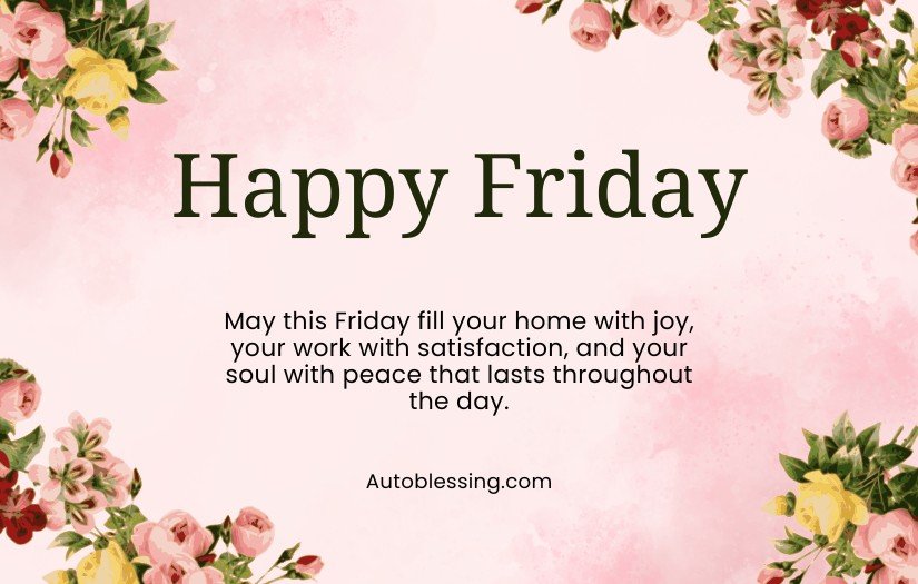 Positive Spiritual Friday Blessings