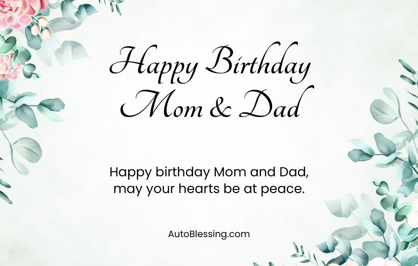 Heartfelt Birthday Wishes for Parents