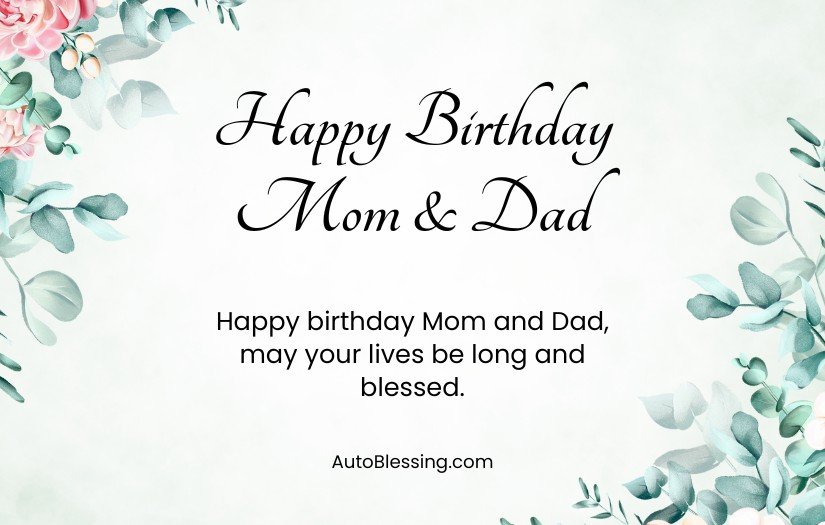 Birthday Wishes for Parents Far Away 